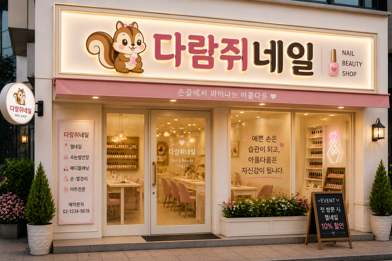 다람쥐네일